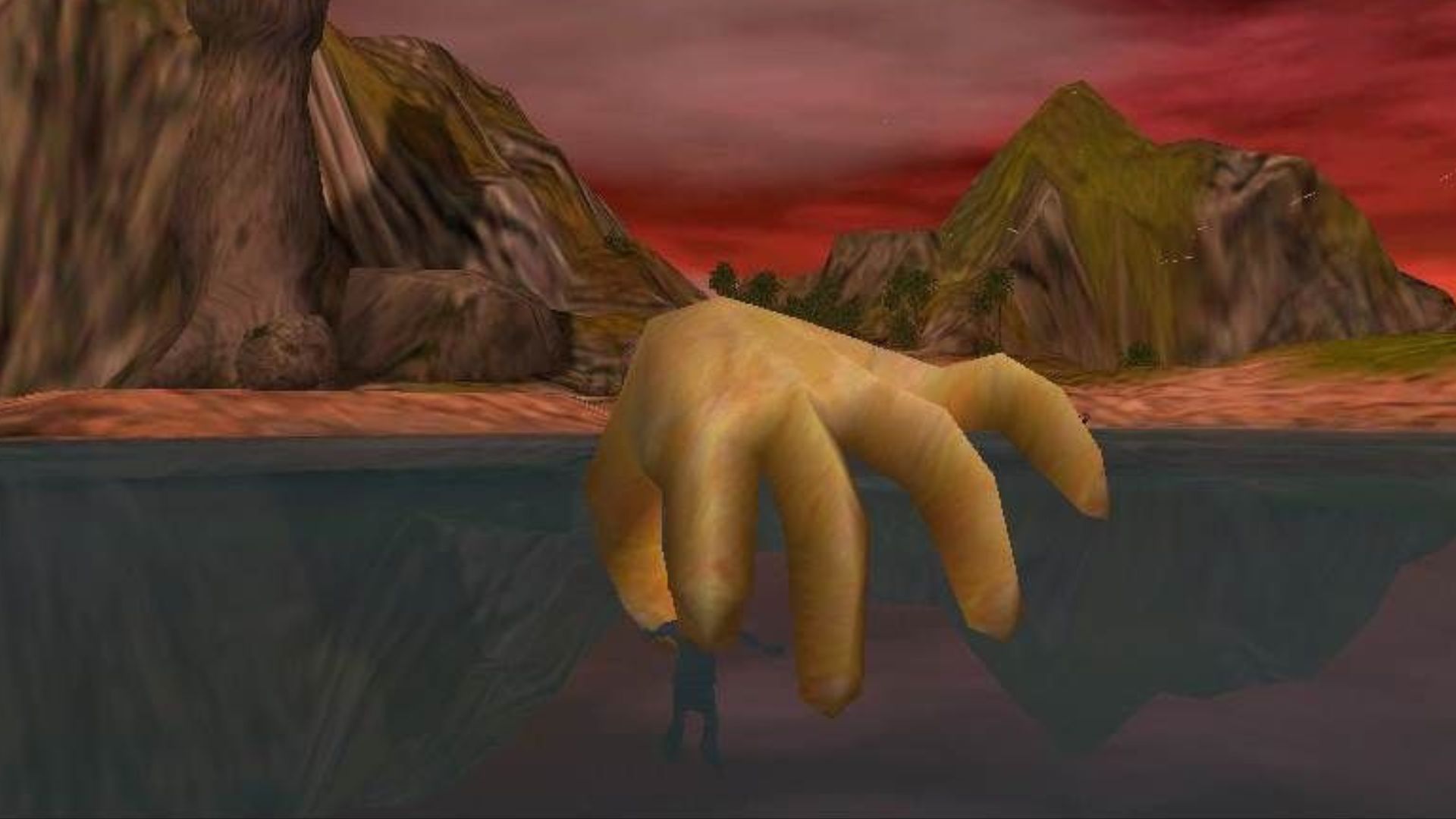 Black & White - God's hand-shaped form