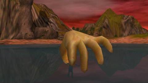 Black & White - God's hand-shaped form