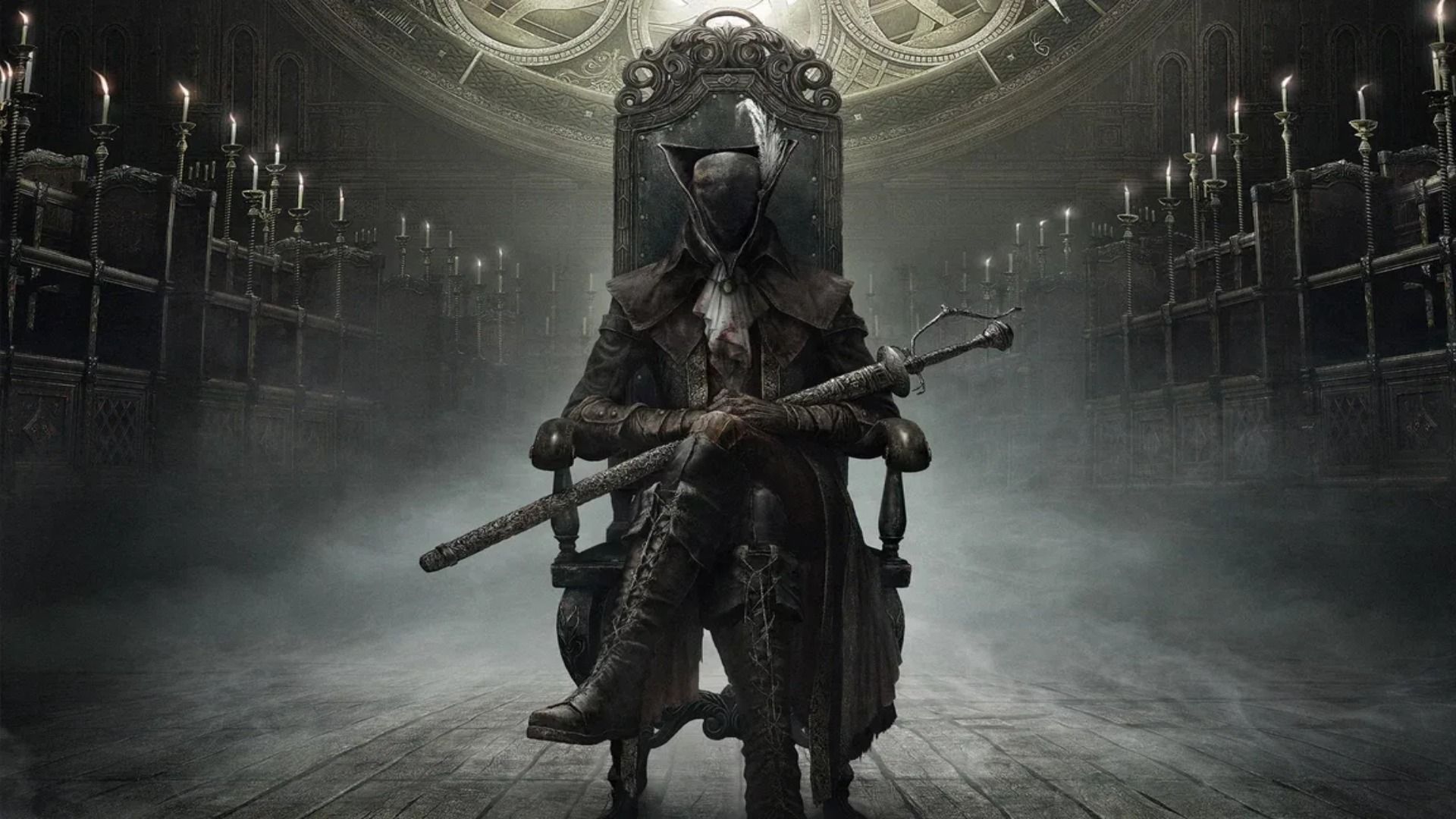 Bloodborne Character Sits In Throne-Like Chair