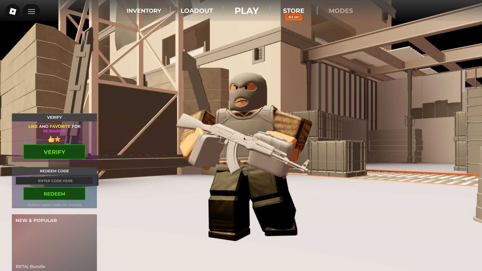 BloxStrike the codes tab