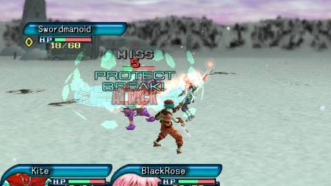 Breaking an enemy in Hack Infection (PS2)