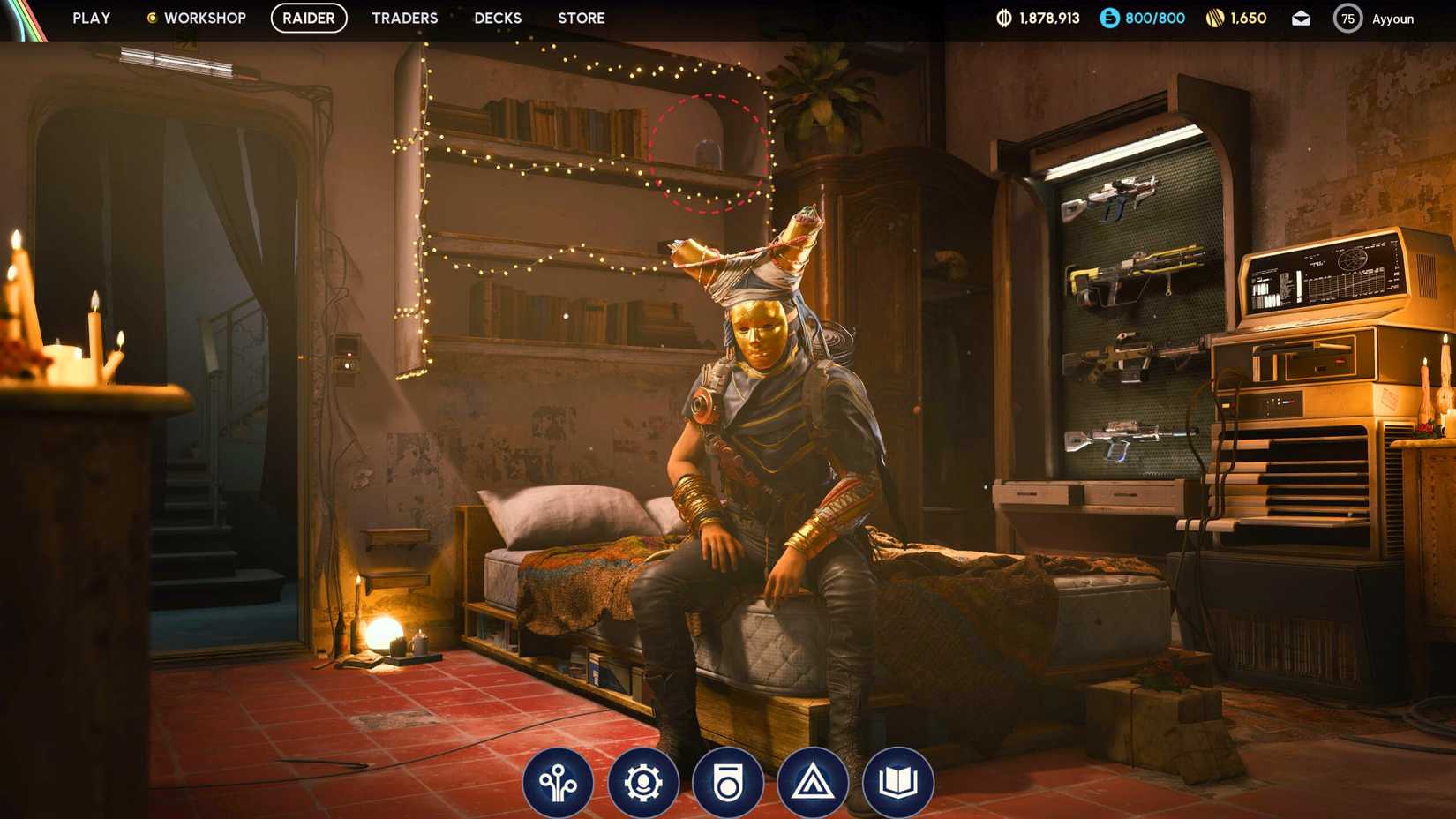 Breathtaking Snow Globe Raider Den Display ARC Raiders