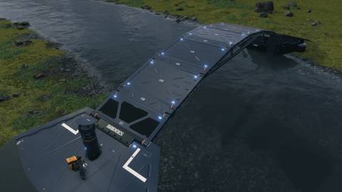 Building a bridge in Death Stranding (2019)