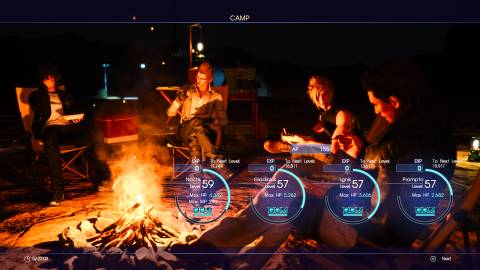 Camping in Final Fantasy 15