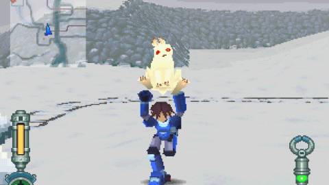 Carrying a rabbit in Mega Man Legends 2 (2000)