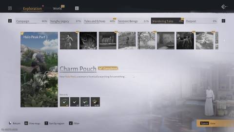 charm pouch quest where winds meet