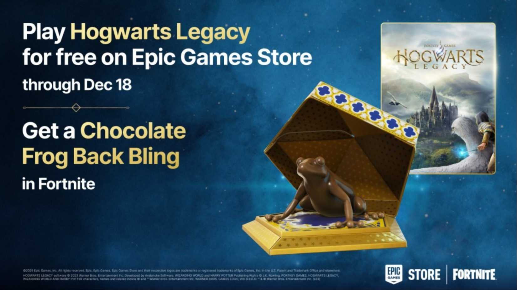 chocolate frog hogwarts legacy freebie