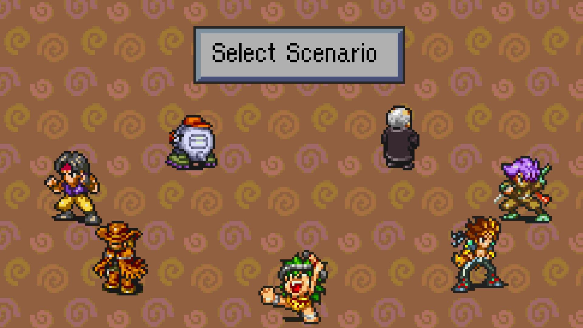 Choosing a character in Live A Live (SNES)