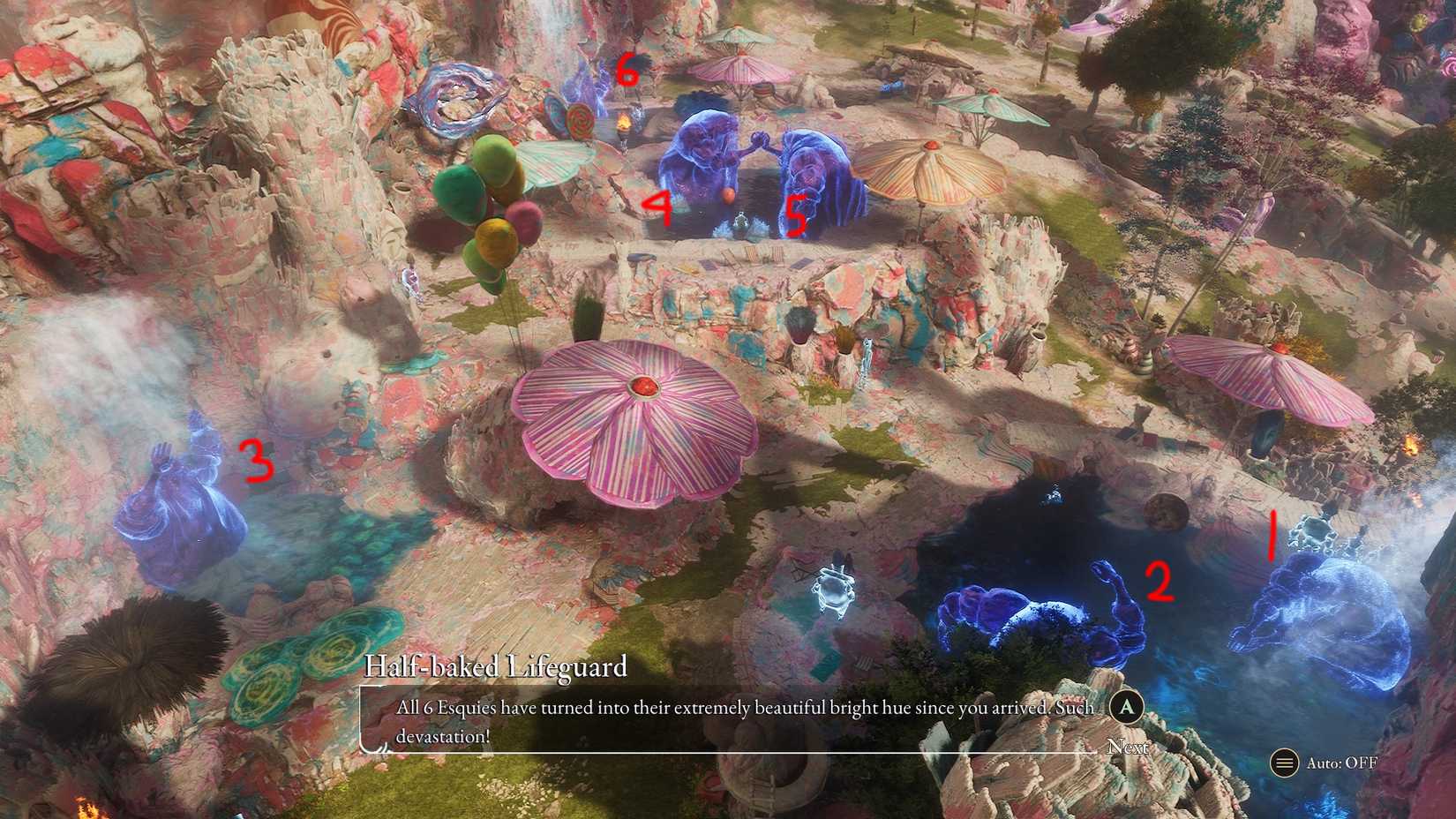 clair-obscur-expedition-33-e33-how-solve-esquie-statue-puzzle-color-verso-draft - seis estátuas de esquie