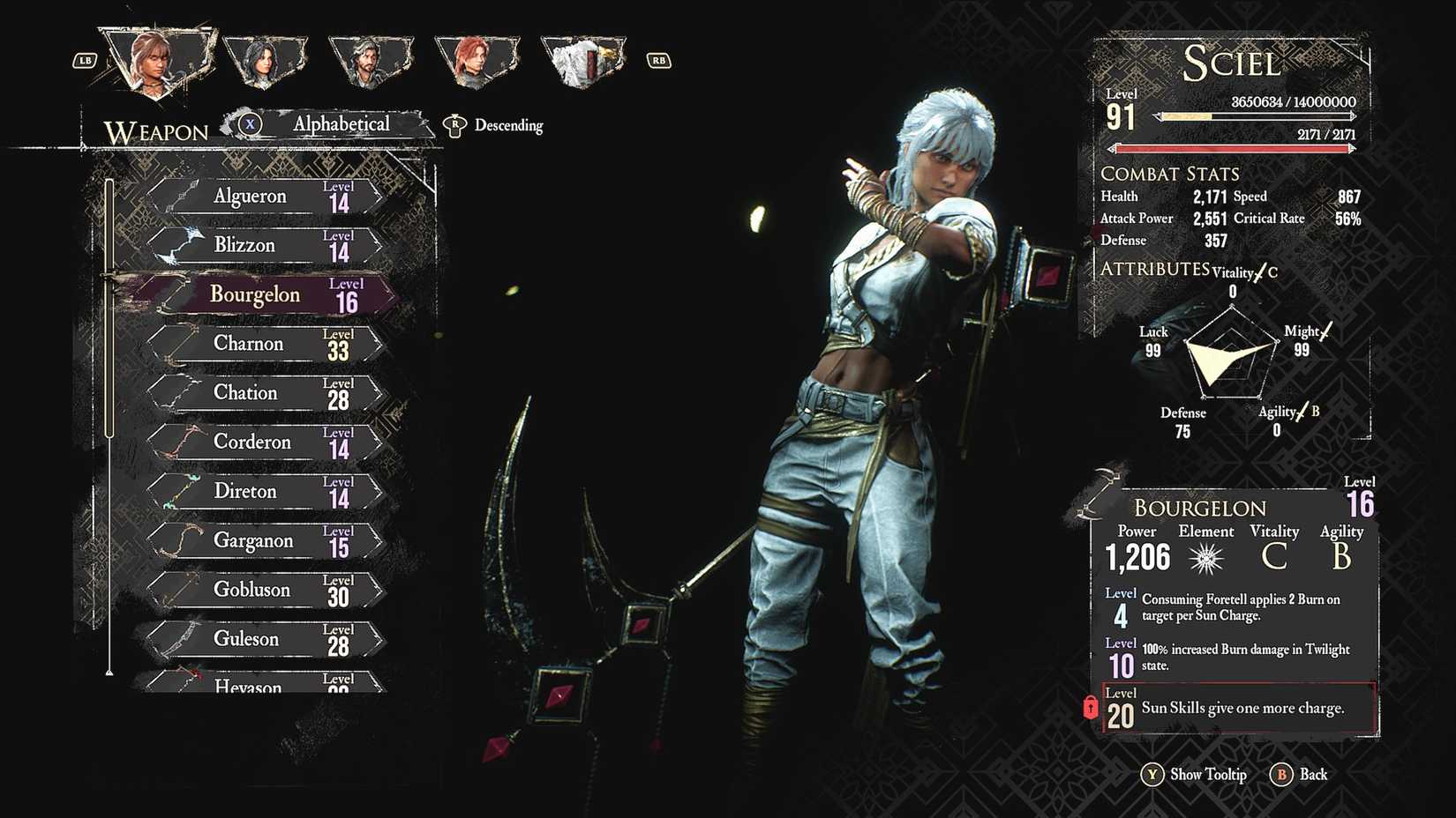 Clair Obscur Expedition 33 Sciel Bourgelon