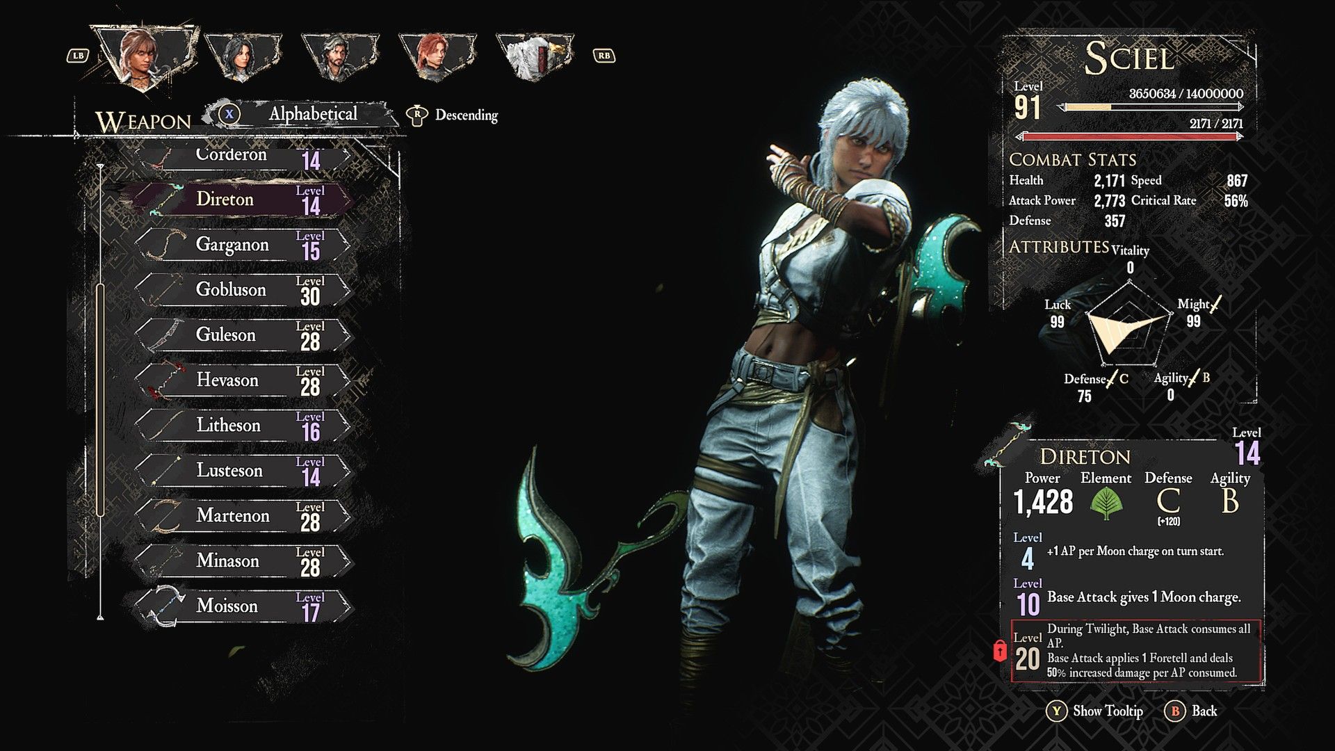 Best Sciel Weapons in Clair Obscur Expedition 33