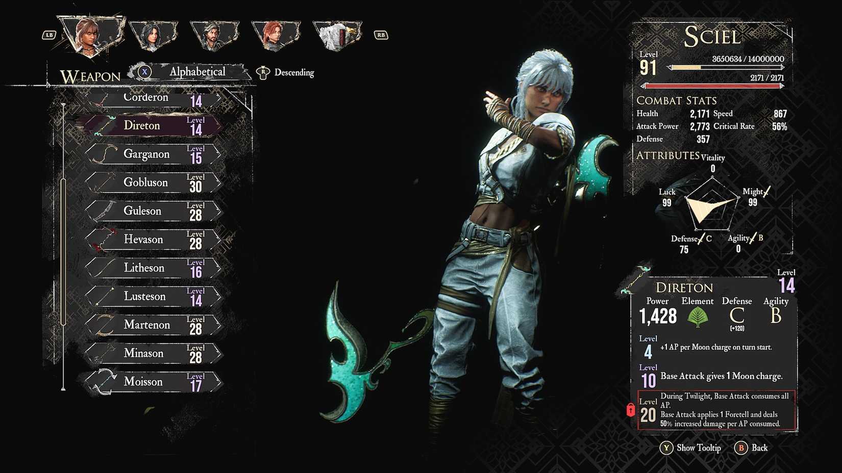 Clair Obscur Expedition 33 Sciel Direton