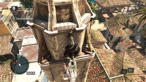 Climbing a building in Assassins Creed 4 Black Flag (2013)