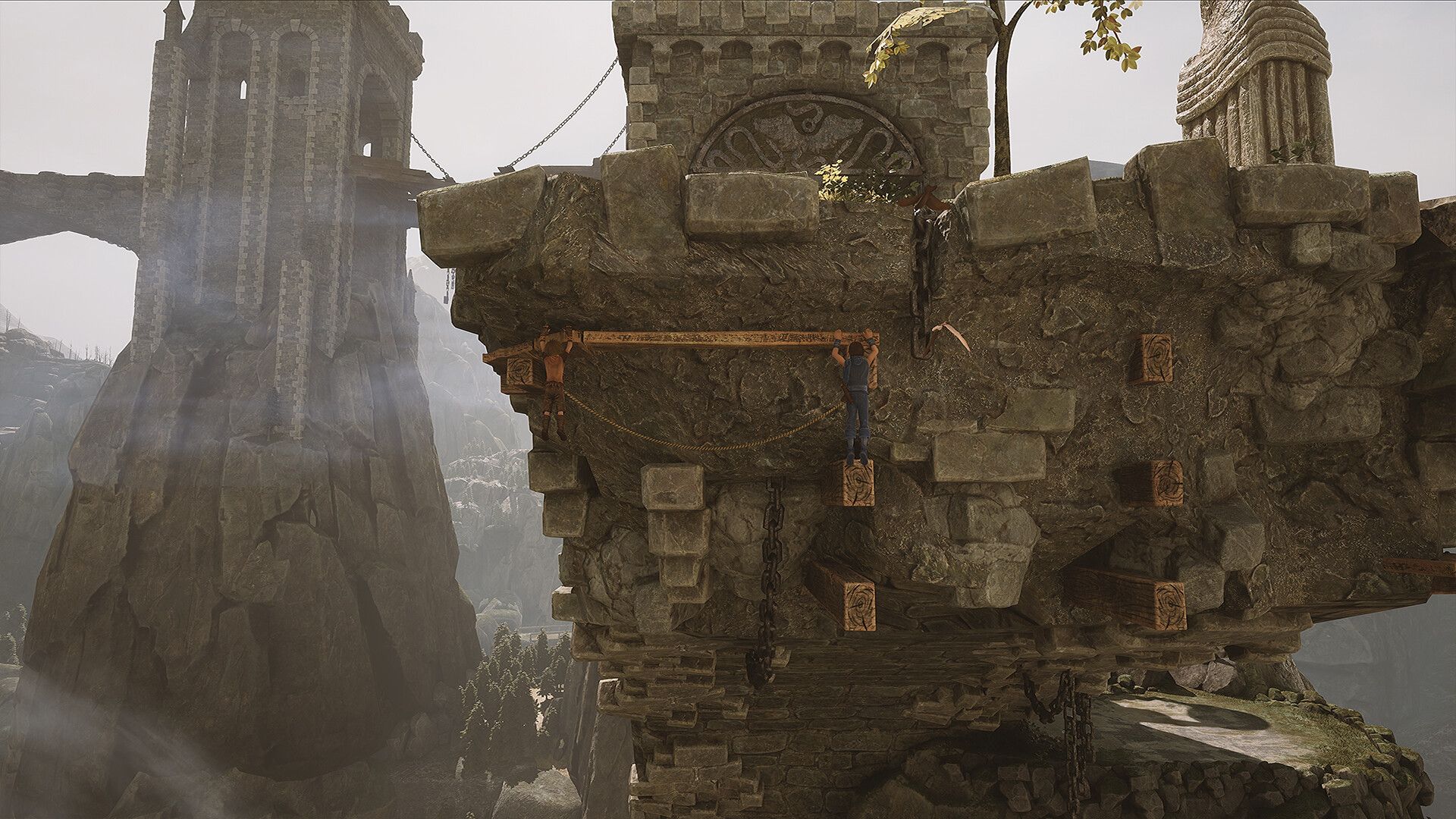 Climbing a cliff in Brothers A Tale Of Two Sons (2024)