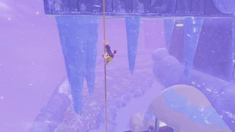 Climbing a rope in Donkey Kong Bananza (2025)