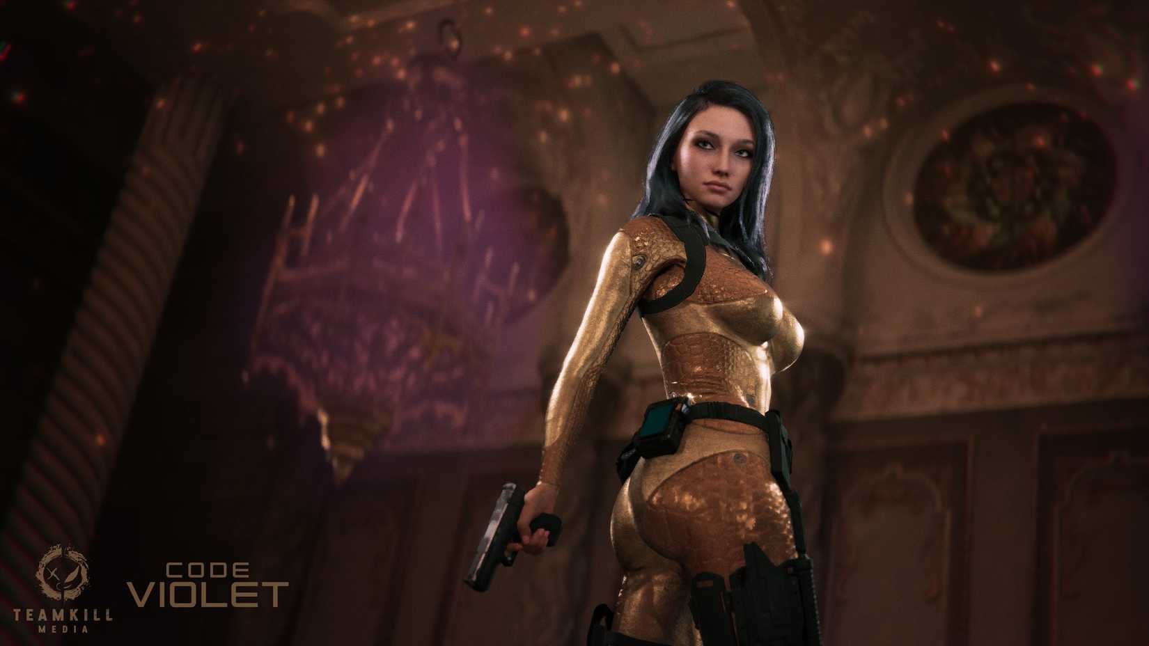 code-violet-gold-outfit