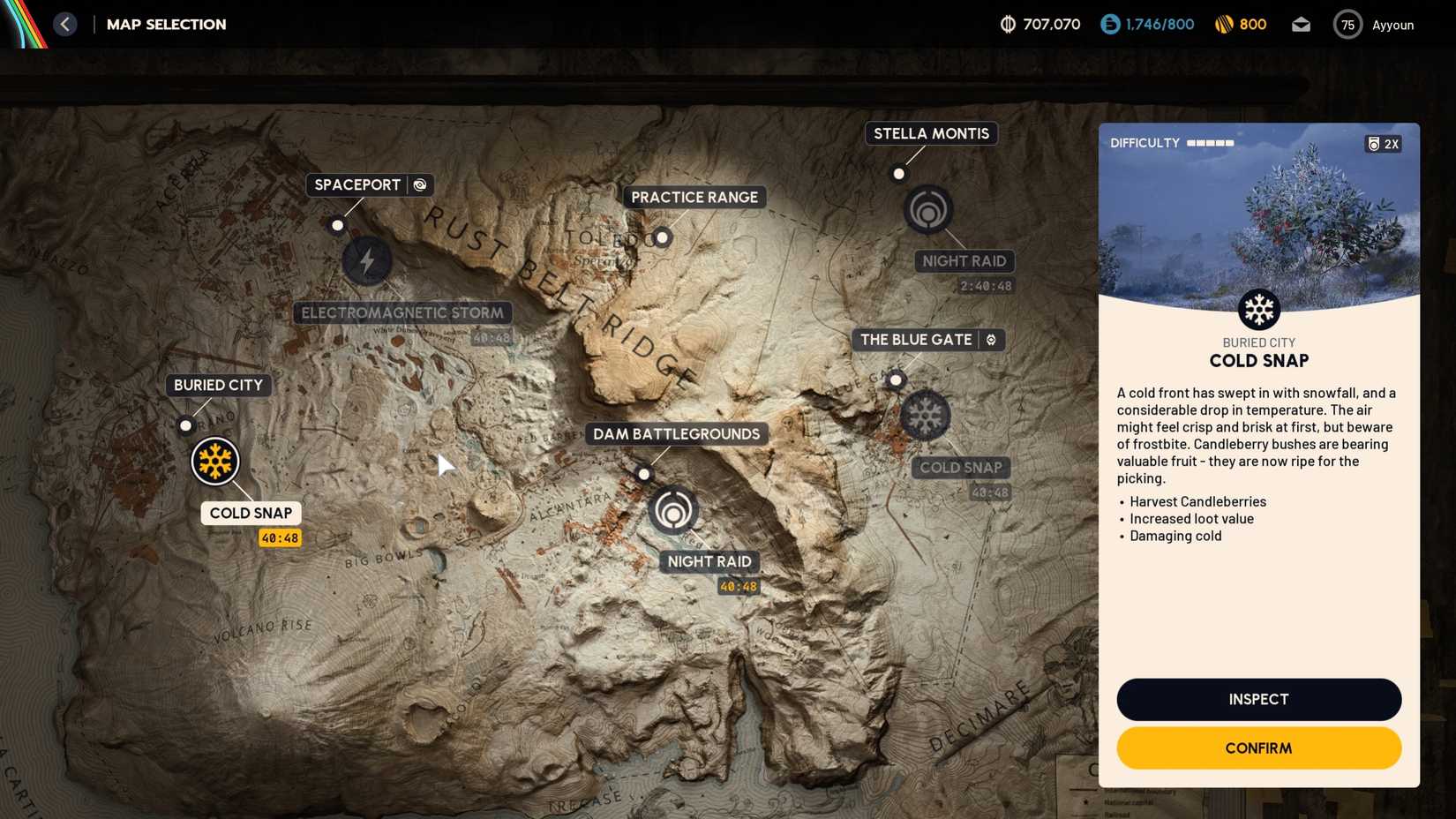 Cold Snap Map Condition ARC Raiders