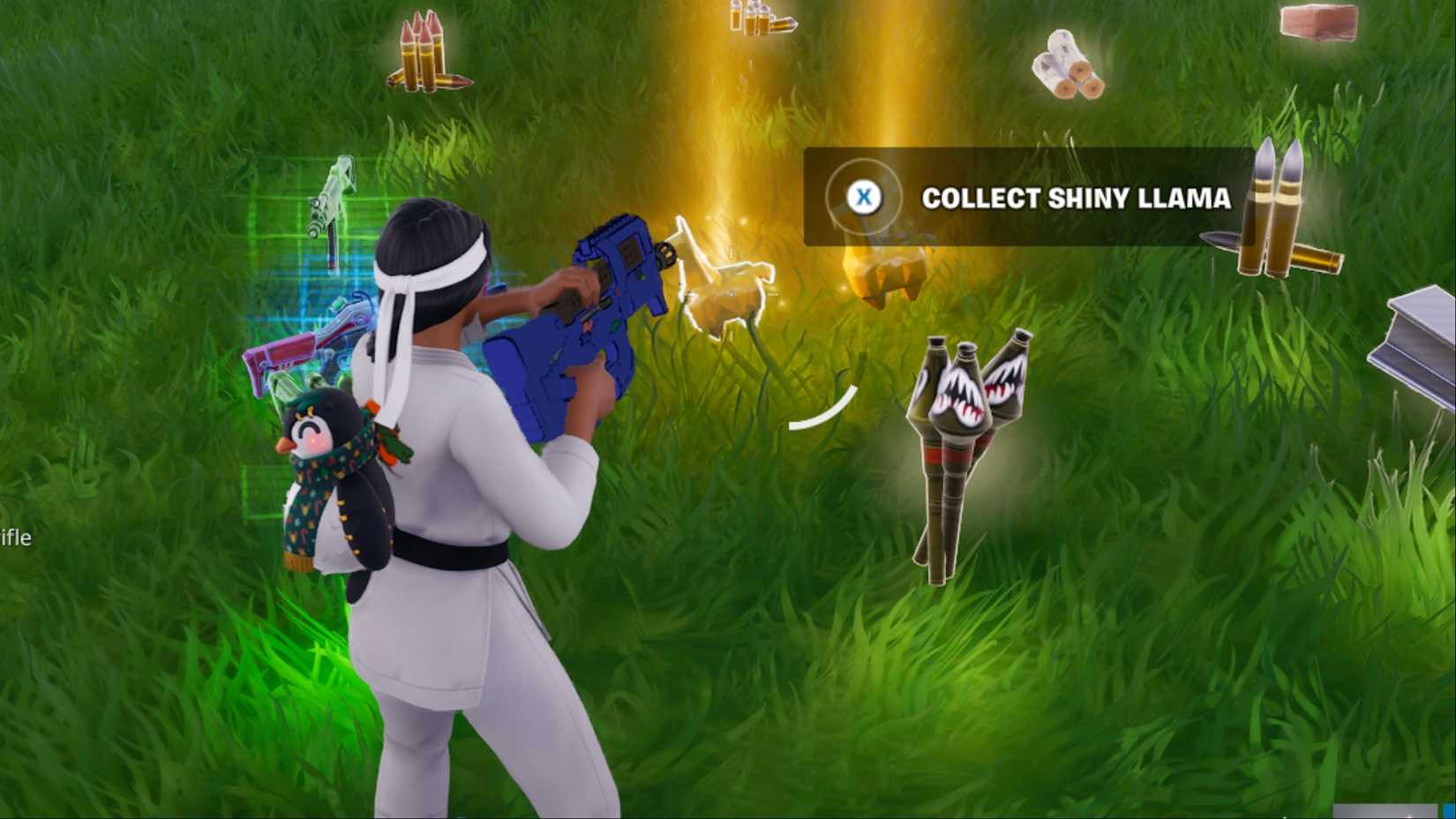 collect shiny llama fortnite