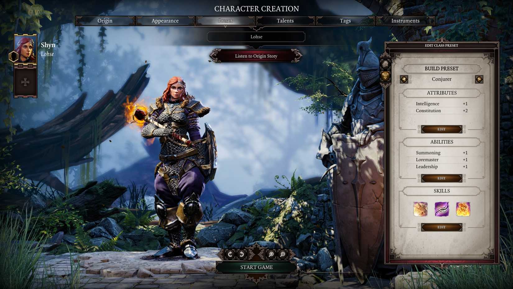 Conjurer Of The Dark build for lohse in divinity original sin 2 dos2
