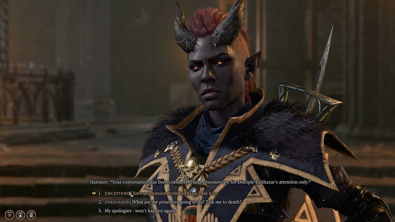 convince guard to speak with prisoners in bg3