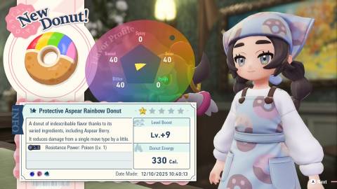 Cooking Donuts with Ansha in Pokemon Legends Z-A Mega Dimension DLC (2)