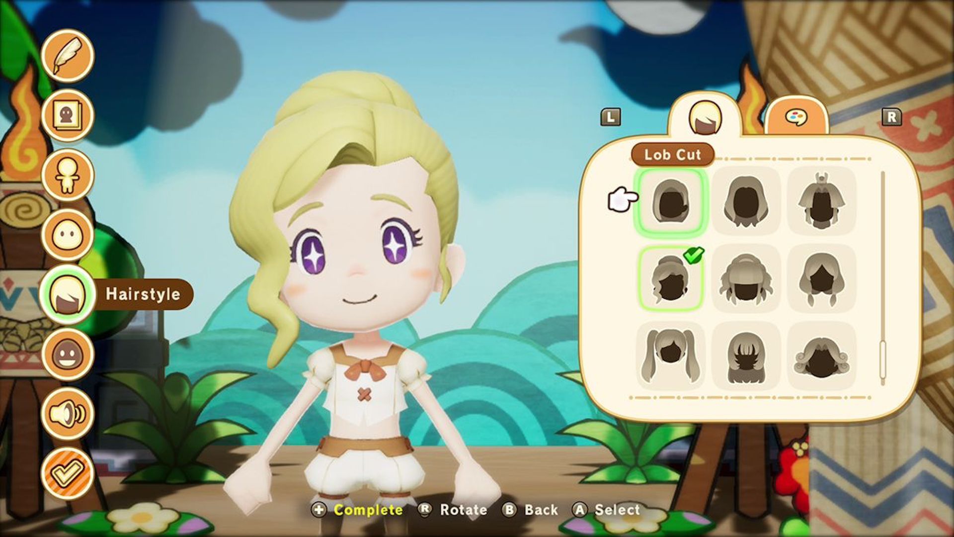 Customizing a character in Fantasy Life i The Girl Who Steals Time (2025)