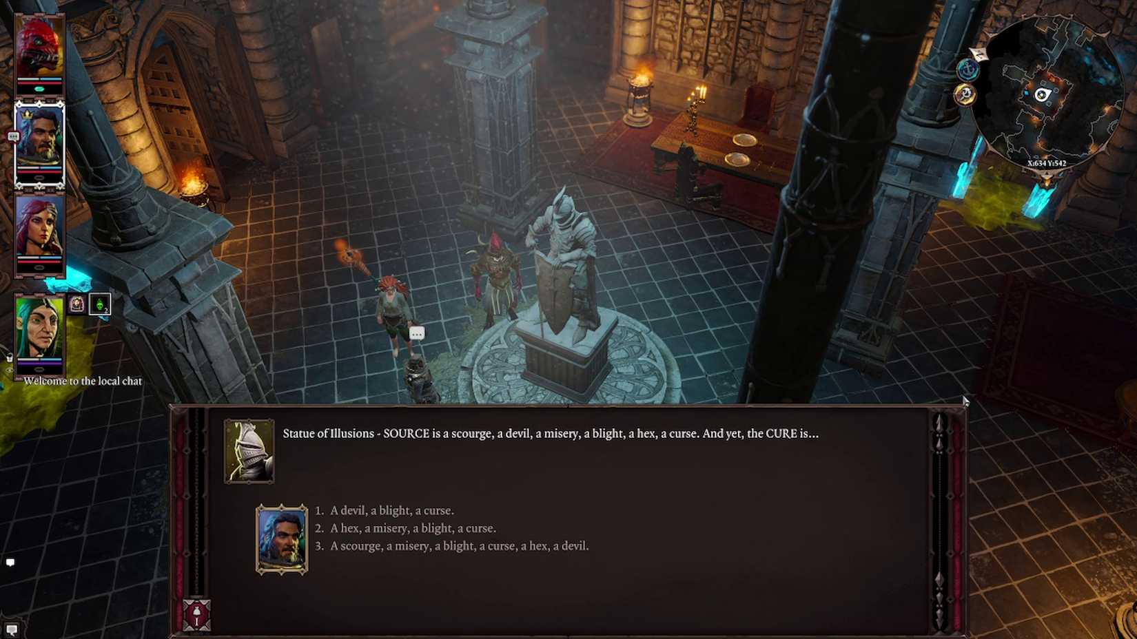 Divinity Statue Menu Divinity Original Sin 2: The Cursed Ring Walkthrough (Band of Braccus)