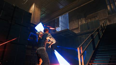 Deflecting blasts in Star Wars Jedi Survivor