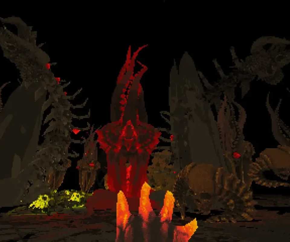 Devil Daggers Glowing Totem On Stage