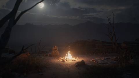 diablo 2 resurrected cinematic dark wanderer campfire