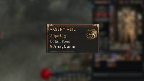 D4 Argent Veil Item Card