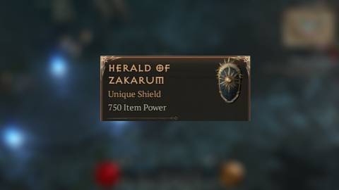 D4 Herald of Zakarum item card