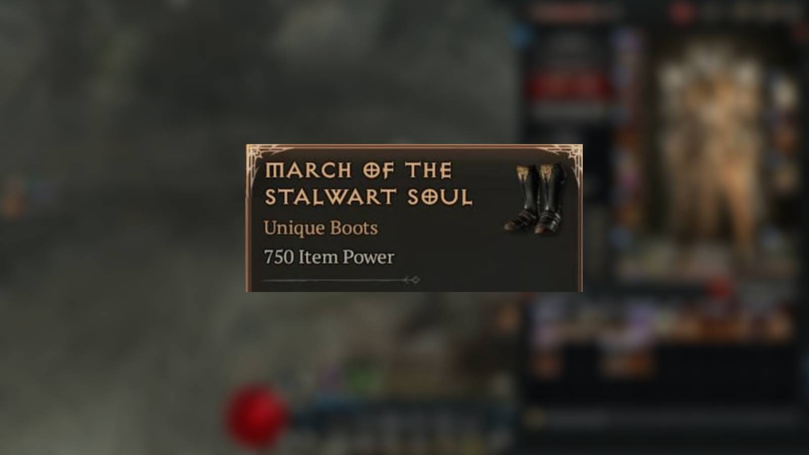 D4 March of the Stalwart Soul Item Card