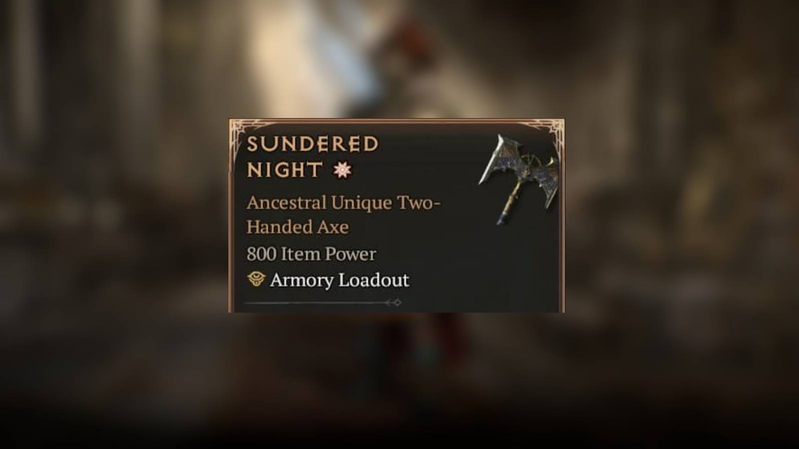 D4 Sundered Night item card