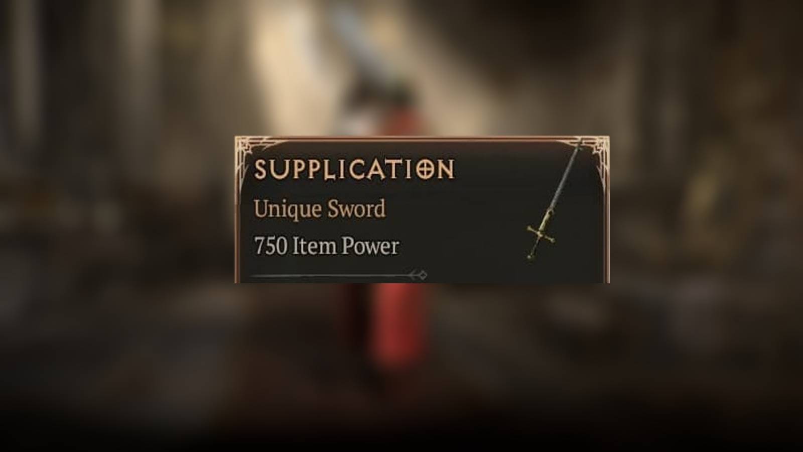 D4 Supplication Item Card