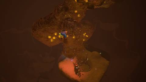 Digging vertically in Donkey Kong Bananza (2025)