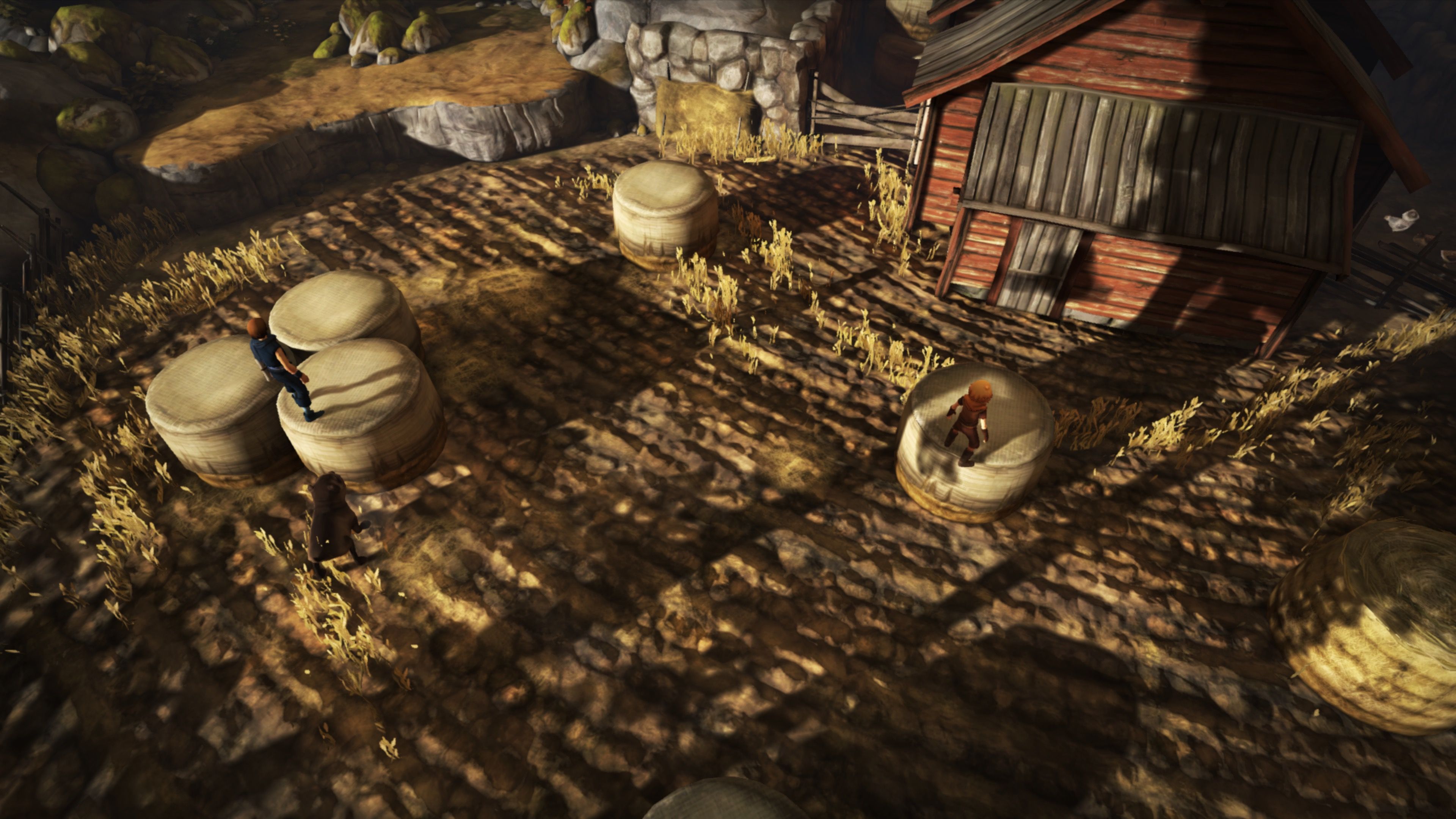 Distracting a dog in Brothers A Tale of Two Sons