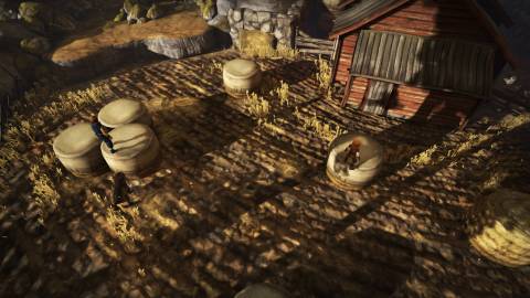 Distracting a dog in Brothers A Tale of Two Sons