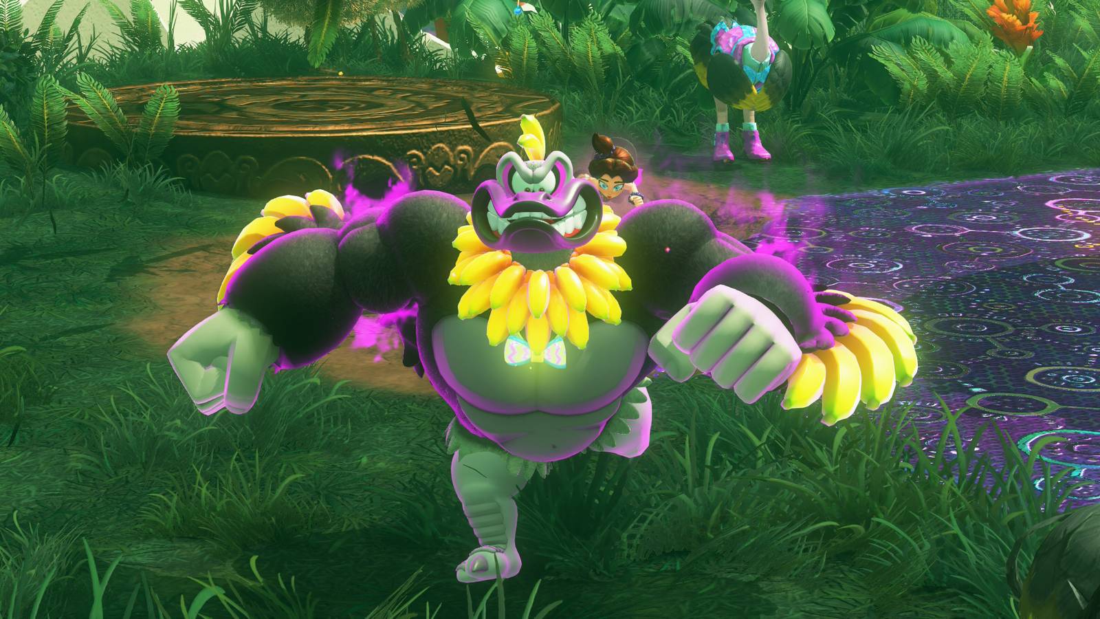 DK as an ostrich in Donkey Kong Bananza