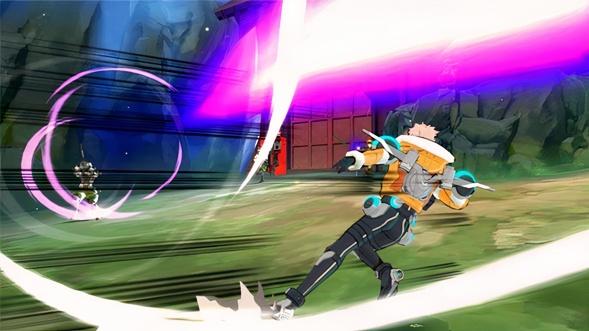 Dodging an enemy attack in EX Troopers