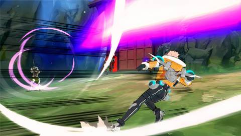 Dodging an enemy attack in EX Troopers