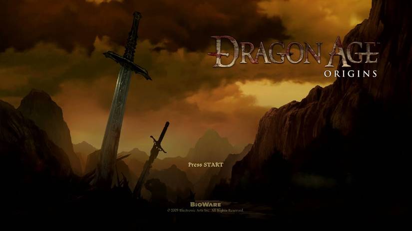 dragon age origins title screen