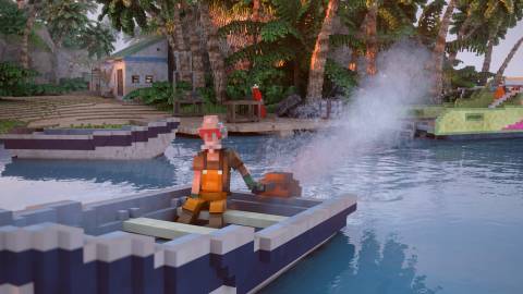 Driving a boat in Teardown