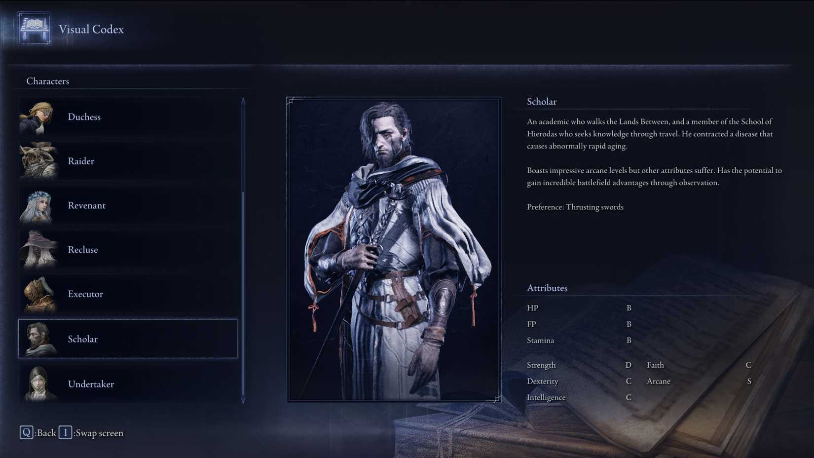 Elden Ring Nightreign Scholar Stats