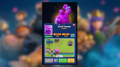 elixir golem arena 14 clash royale