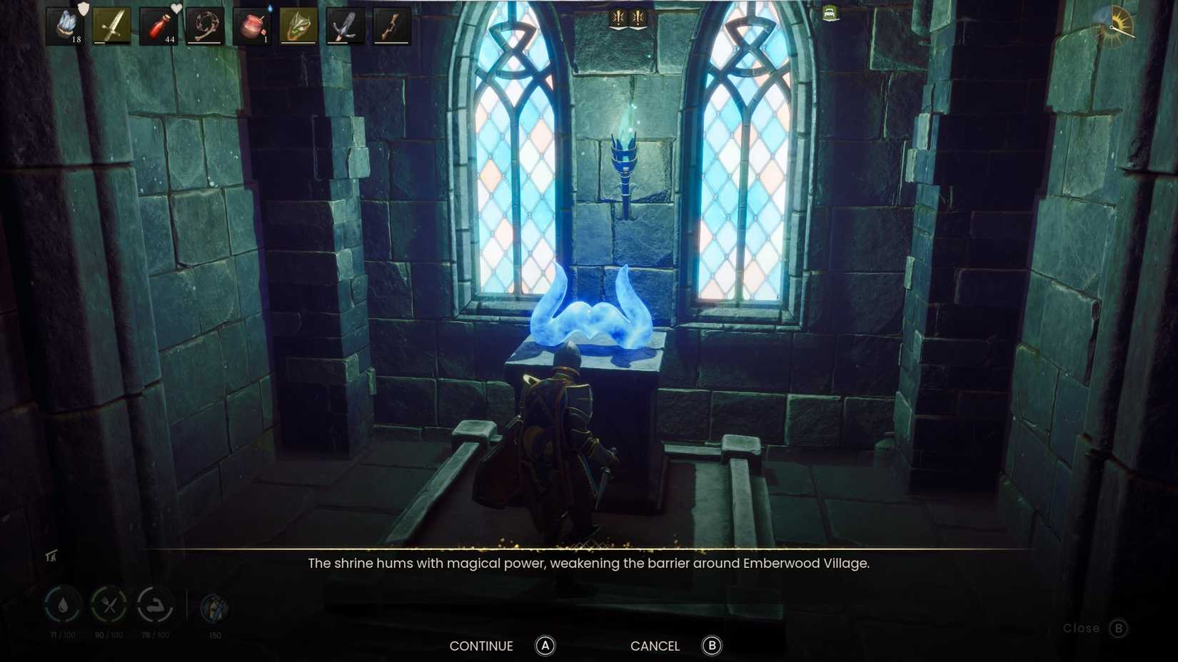 Emberwood Village Barrier Shrine 4 Activate RuneScape Dragonwilds