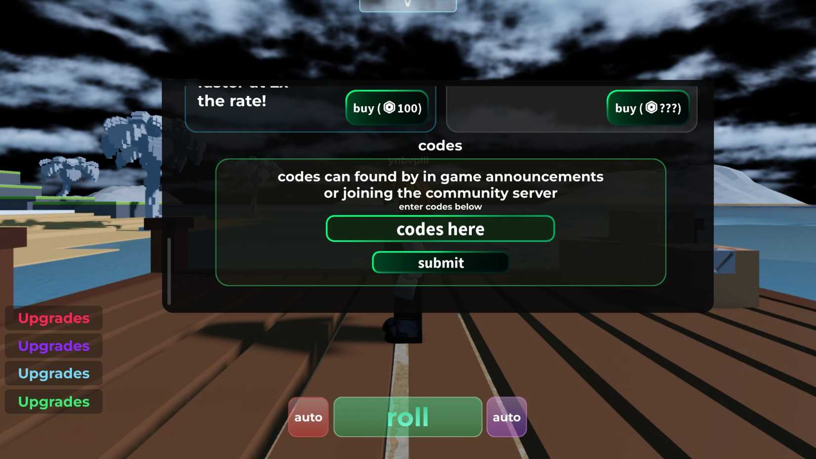 Emote RNG the codes tab