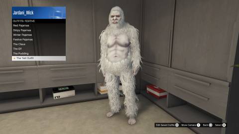 equipping the yeti outfit