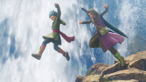 Erik and the Luminary in Dragon Quest 11 Echoes of an Elusive Age (2018)