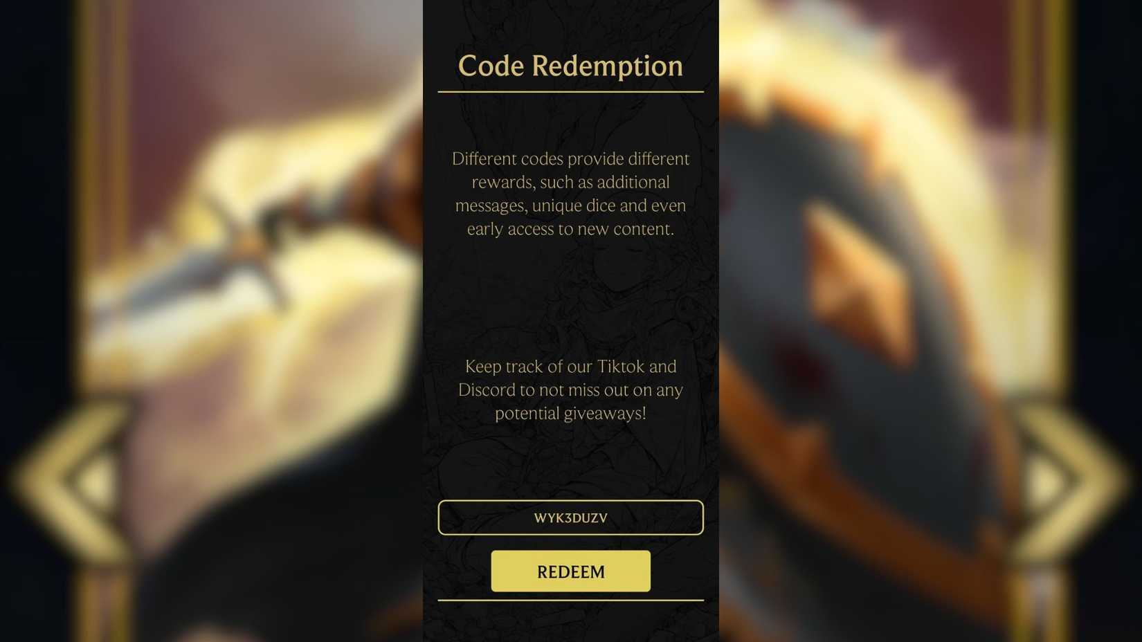 Everweave the codes tab